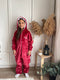 Snuggs Kids Blanket Onesie Dark Red فانوس رمضان